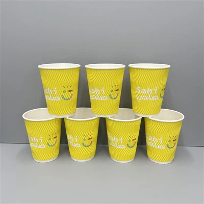 12 oz dubbelvägg kaffepappersmuggar med lock